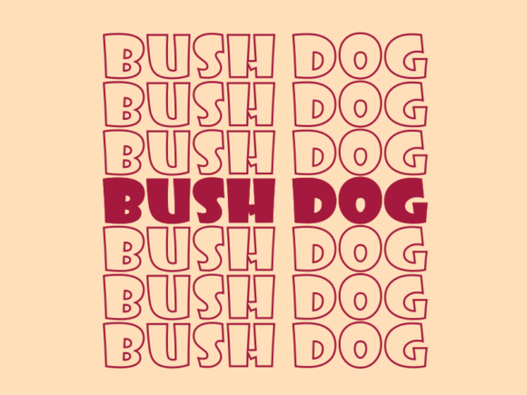 Bush Dog Svg Cut File