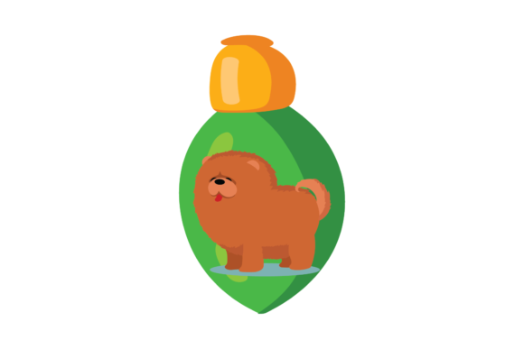 Christmas Lamp Ball Animal Dog Svg