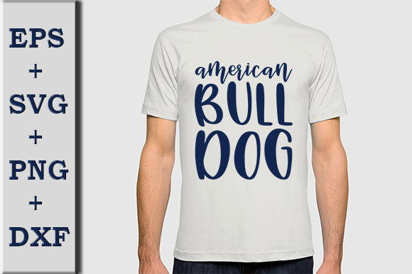 Dog SVG Design, American Bull Dog