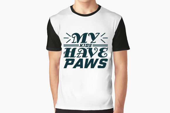 Dog SVG Design: MY KIDS HAVE PAWS
