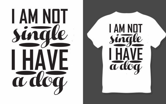 Embroidery Design Review: Dog Svg Design, I Am Not Single I Have a