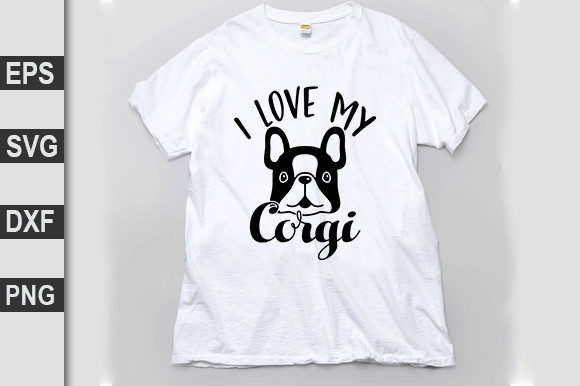 Love Your Corgi Embroidery Design