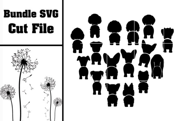 Puppy Dog Clipart Svg Bundle