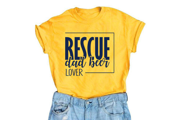 Rescue Dad Beer Lover Svg Design